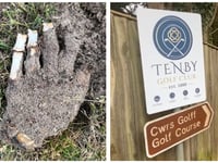 'Bogeyman' find? - CSI check out skeletal hand at Tenby Golf Course