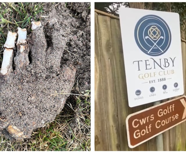 'Bogeyman' find? - CSI check out skeletal hand at Tenby Golf Course
