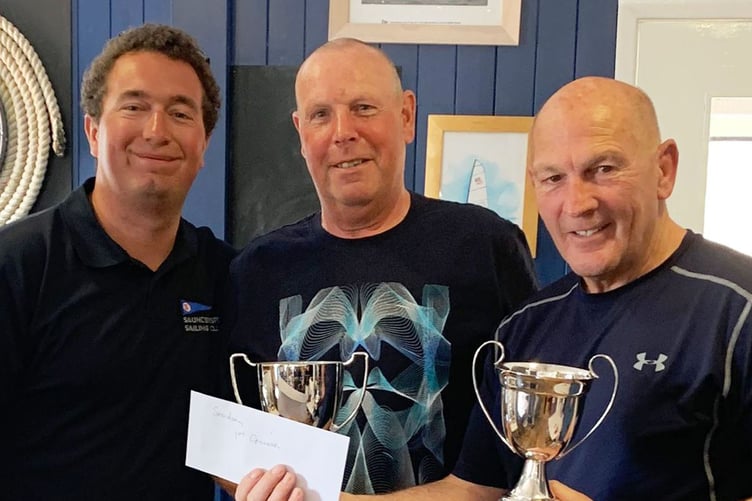 Chris Hill and Phil Rees aboard Seren won the cruisers race on Sunday