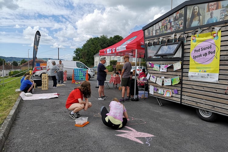 People Speak Up Carmarthenshire family fun activity