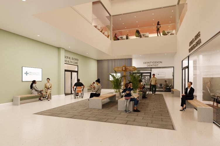 Carmarthen Health and Wellbeing Courtyard