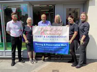£750 boost for Tenby and Saundersfoot Friends of the Community charity