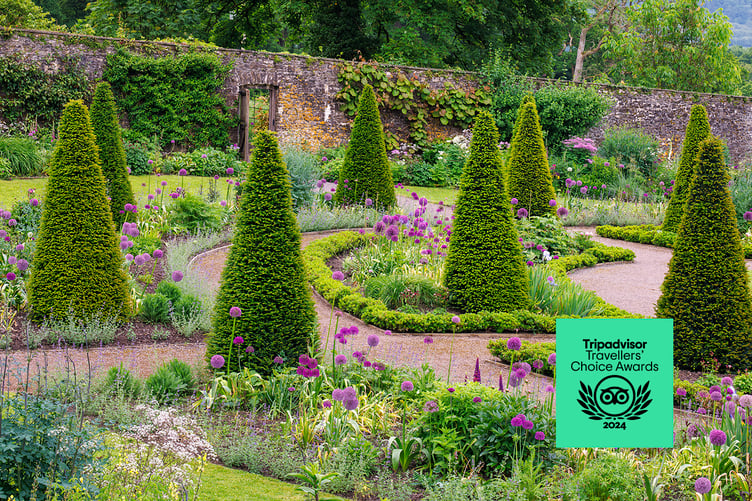 Aberglasney upper walled garden, June 2024