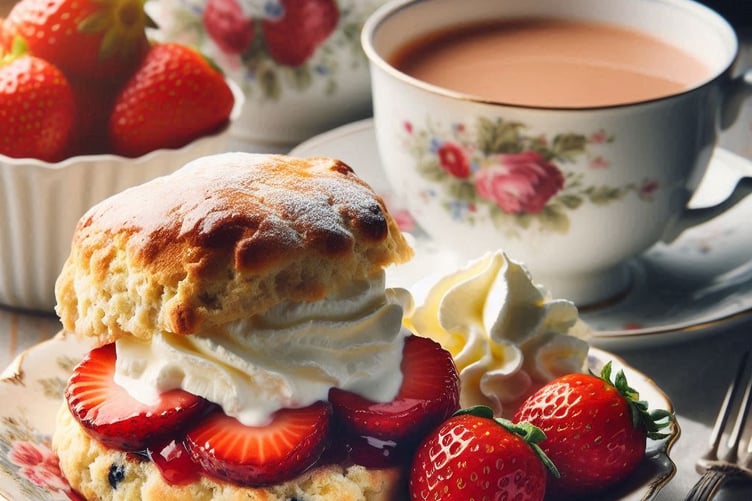 Strawberry cream tea