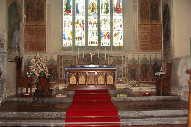 Monkton Priory Church interior