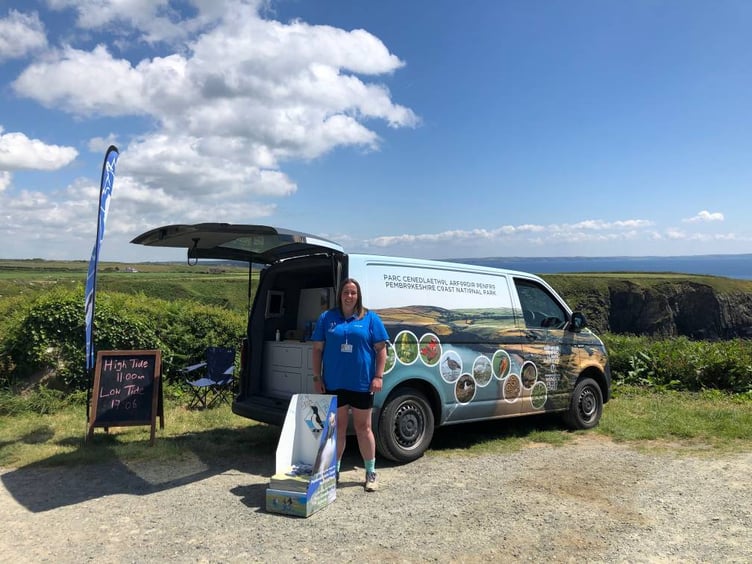 Angharad, Pembrokeshire Coast Park Authority’s Summer Ranger at Caerfai
