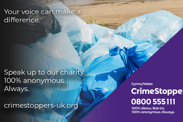CrimeStoppers waste crime poster