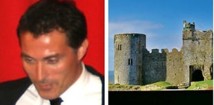 Actor Rufus Sewell ties the knot at Manorbier Castle