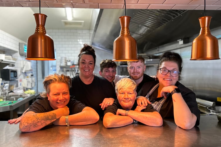 The team at the Inn at The Sticks, Llansteffan where The Good Food Guide, July 2024 noted: “Astonishing flavour, colour and verve take this place far beyond normal pub fare.”