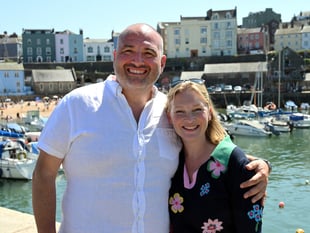 Tenby filming for Welsh personalities Wynne Evans & Joanna Page