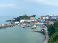 WATCH: A bird’s-eye view of Tenby on a hot summer's day