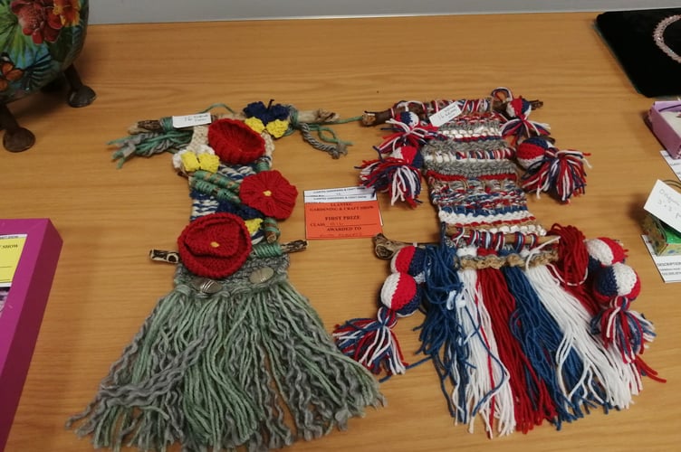 Last years wool crafts