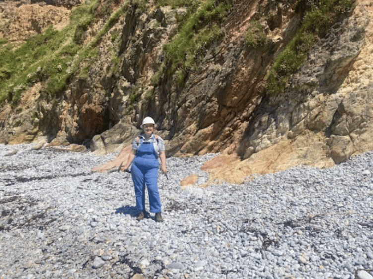 Rhiannon Rees collecting materials for her Gentle Painting Project