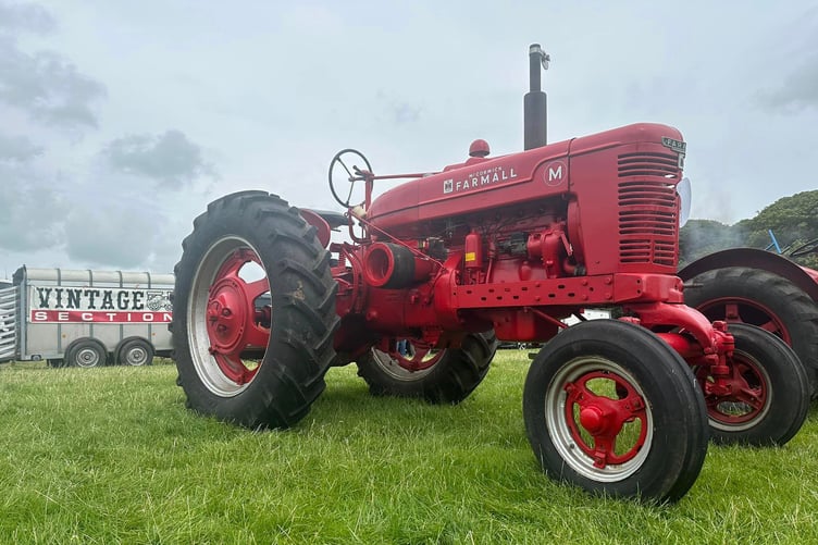 Vintage tractor at Pembroke Town & Country Show, Lamphey