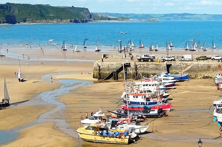 Sailing in Tenby on Sunday