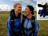 Charity skydive raises over £3,000 for bereaved children and families