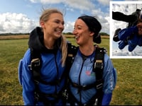 Charity skydive raises over £3,000 for bereaved children and families