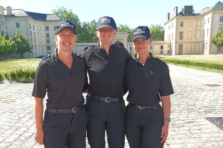 PC Grace Coburn PC Sophie Webber and PC Sophie Maliphant