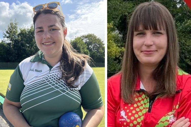 Left, Katie Dickinson bagged a unique hat-trick of county singles titles; right, Ysie White, who has been selected to represent Wales in the prestigious Hong Kong Classic tournament