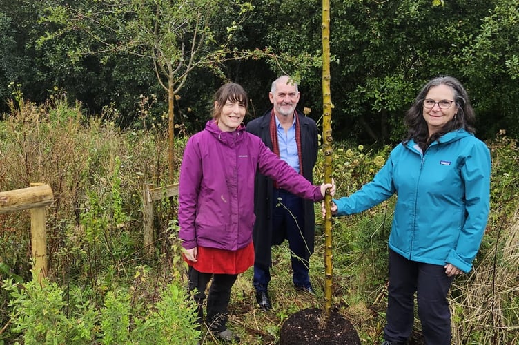 The official opening of the Willow Garden at Withybush