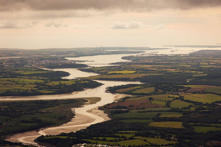Cleddau and Milford Haven Waterway - aerial view