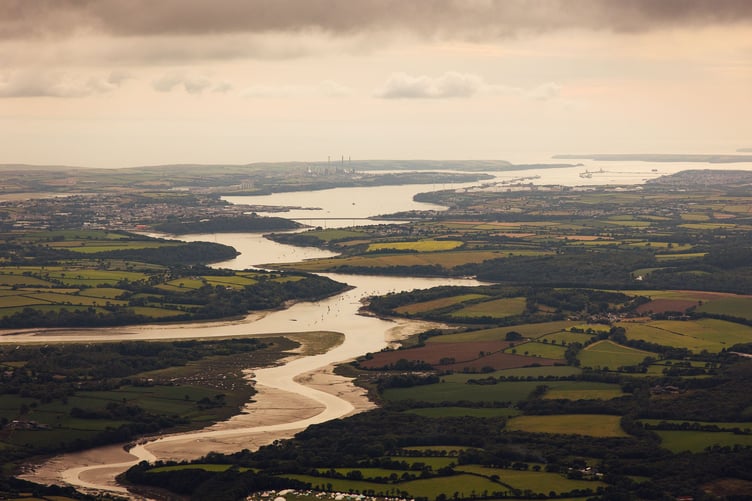 Cleddau and Milford Haven Waterway - aerial view