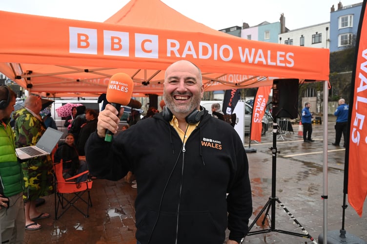 BBC Radio Wales presenter Wynne Evans in Tenby