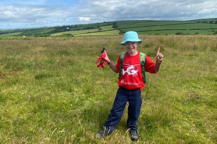 Tavernspite schoolboy Henry Russell completed 100 miles in six weeks for Wales Air Ambulance