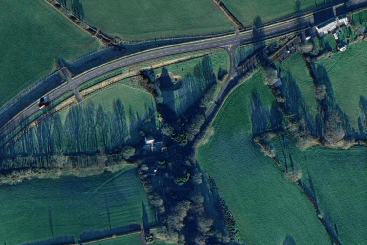 Map showing the site of the proposed wellness retreat off Holyland Road