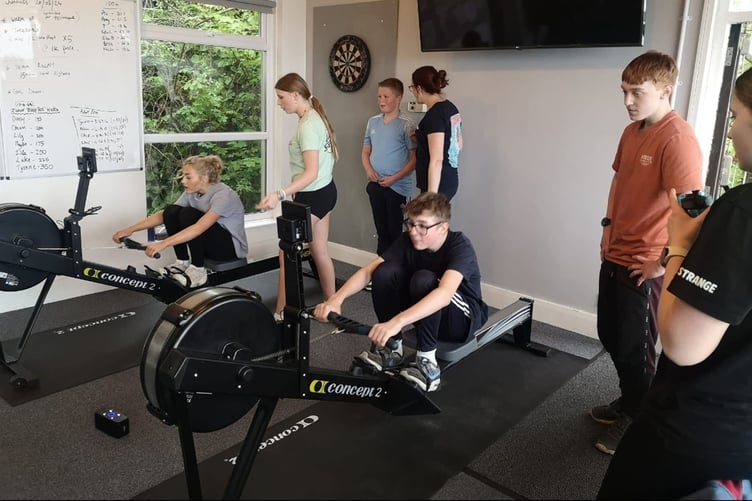 The young rowers hone their skills