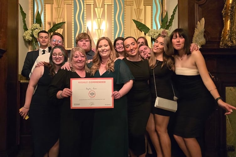 The Begelly Arms were also given a Highly Commended in ‘Best Hotel Restaurant of the Year’.