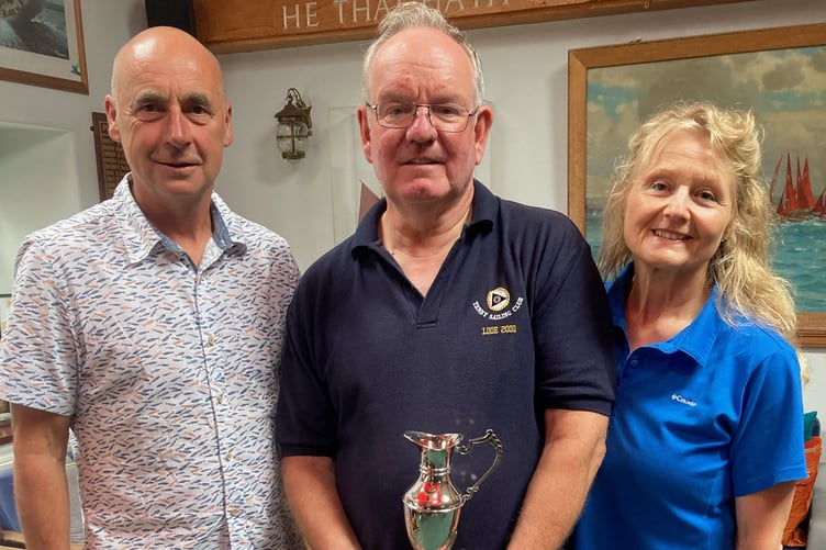 Looe Sailing Club Commodore Simon Bennett Bill and Nan Dowell