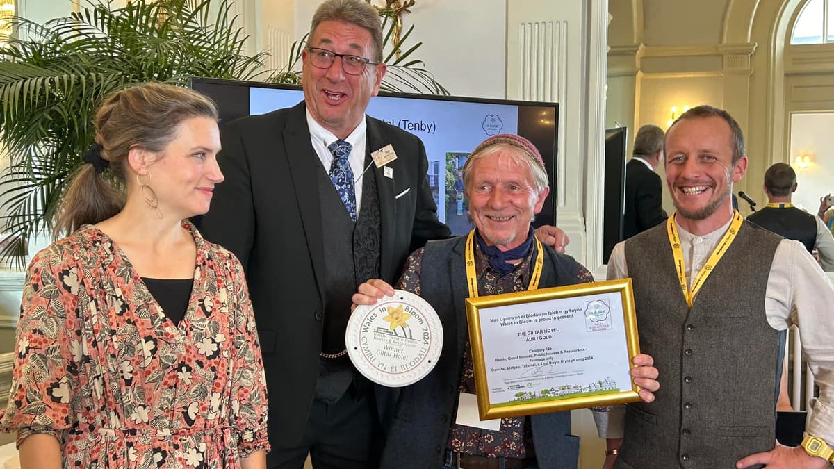 Tenby and Saundersfoot fly the floral flag for Pembrokeshire at Wales