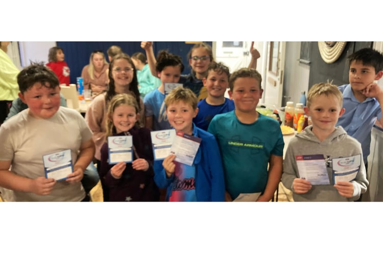 Tenby's young sailors receive their awards