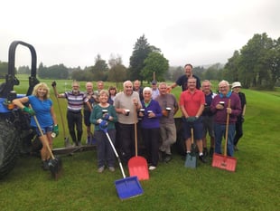 Trefloyne members help Mad Matt to complete green work