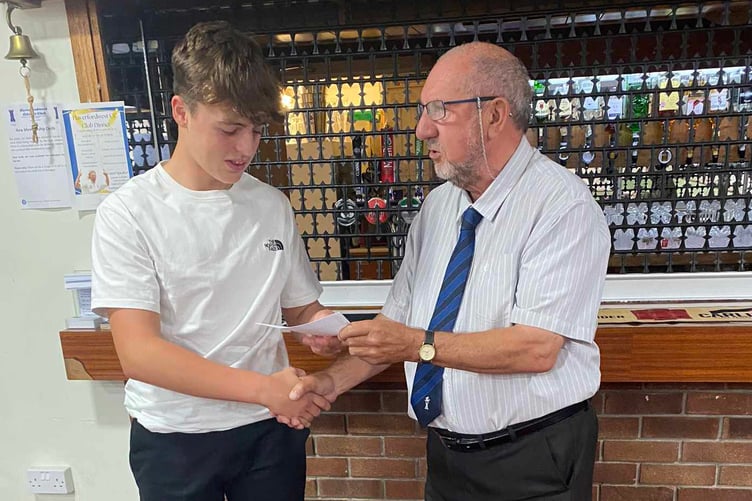 Logan Hall was the County Junior Batting Award recipient