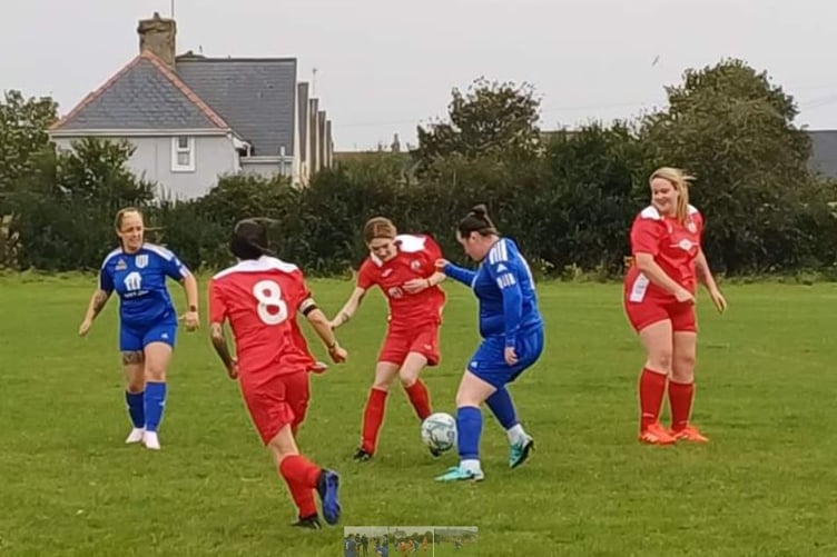 Kilgetty AFC and Milford United performed admirably in very challenging conditions