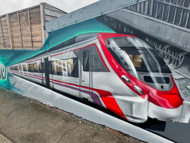 Station House Whitland mural - 1