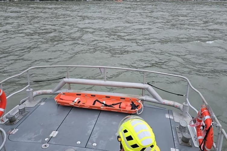 Both of Tenby’s lifeboats were requested to launch shortly before 6pm on Wednesday, October 2, with the crews quickly on the water, tasked with a coastline search for a person that had left Saundersfoot earlier in the day with the intent to walk to Tenby along the coast path.