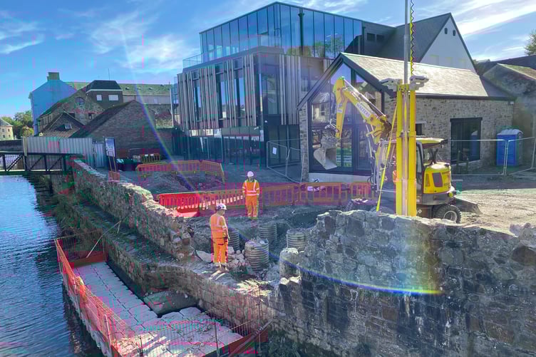 Work is now well underway at Haverfordwest’s Riverside, where a signature bridge scheme in the town’s conservation area is set to complete in March 2025.