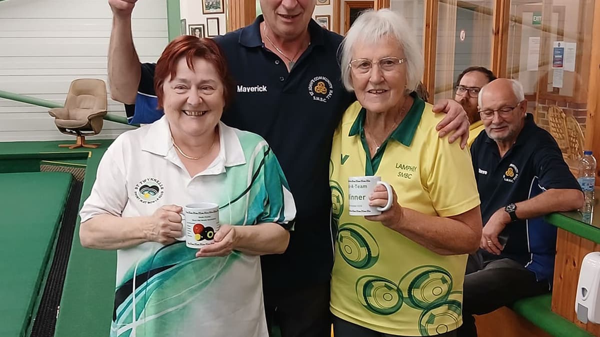 The Hotshots win South Pembs Short Mat Bowls Association's first