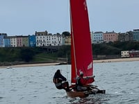 Dave and Maurice win Tenby frostbite races