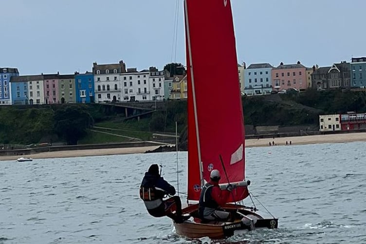 Competitors had to take on a defiant and changeable wind