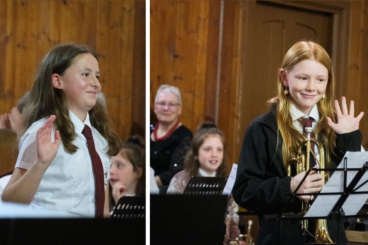The young musicians from Milford Haven Town Band received great applause from an appreciative audience during the concert staged by Neyland Ladies Choir at Hakin on Friday, October 11.