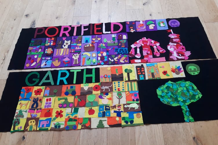 During the Haverfordwest Riverside Winter Fair on November 30, a banner procession led by the South Wales Police Brass Band will feature banners created by local primary school children during Span Arts workshops this autumn.