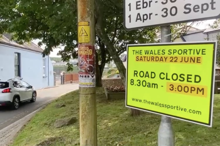 Long course road closure