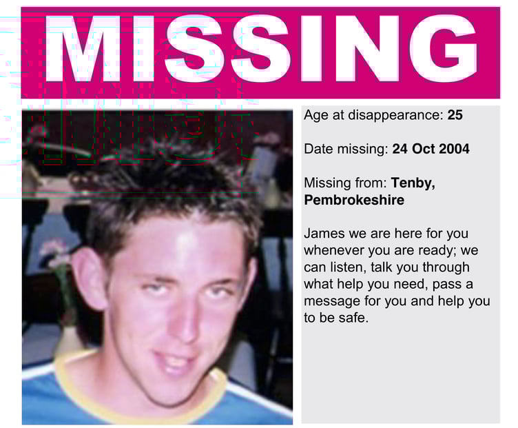 James Nutley was 25 when he went missing on October 24, 2004.