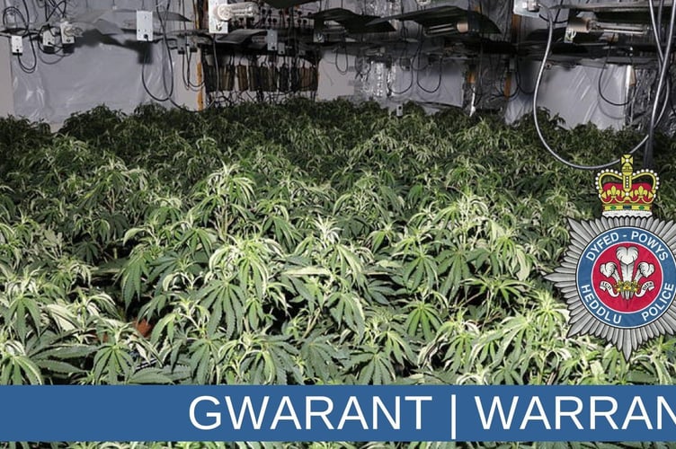 Local officers executed a warrant at a property on King St, Carmarthen on Wednesday, October 23.