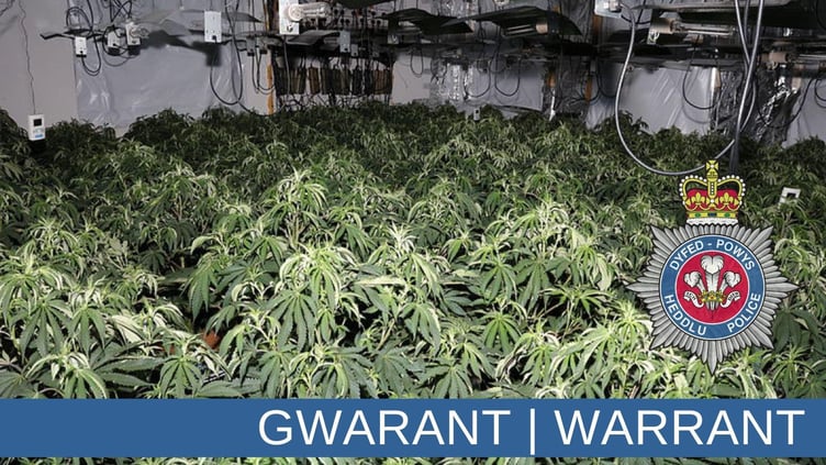 Local officers executed a warrant at a property on King St, Carmarthen on Wednesday, October 23.