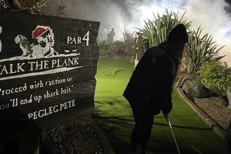 Are you brave enough to take on Black Bart's swashbuckling 18-hole Adventure Golf Course under the light of the Halloween moon?